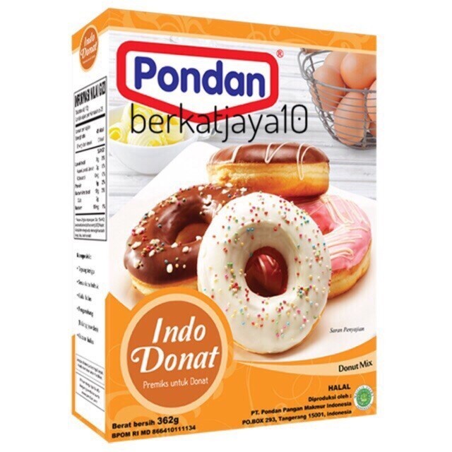 

Terlaris Terlaris Pondan Indo Donat Tepung Premix Instant Donut 362 gram SALE