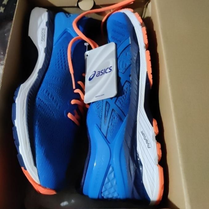 sepatu Lari voli gym training Asics Gel Kayano 24 size 43.5 biru