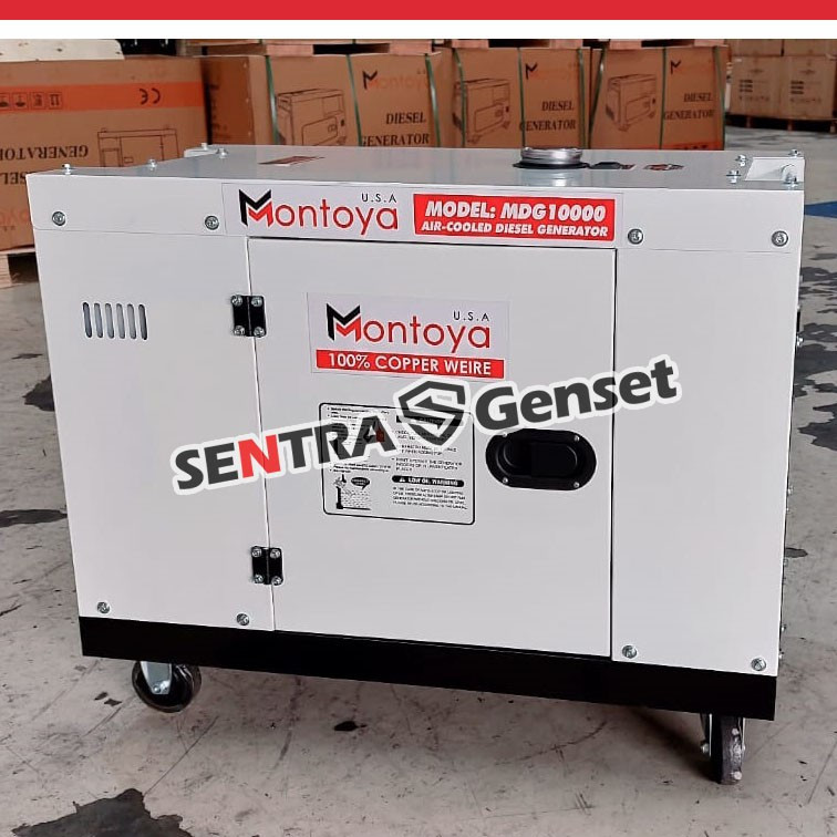 GENSET SILENT DIESEL 7000 7500 WATT MONTOYA MDG 10000