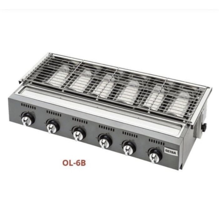 ~@~@~@~@] GRILLER BBQ ROASTER 6 TUNGKU / PEMANGGANG GAS GETRA OL6B