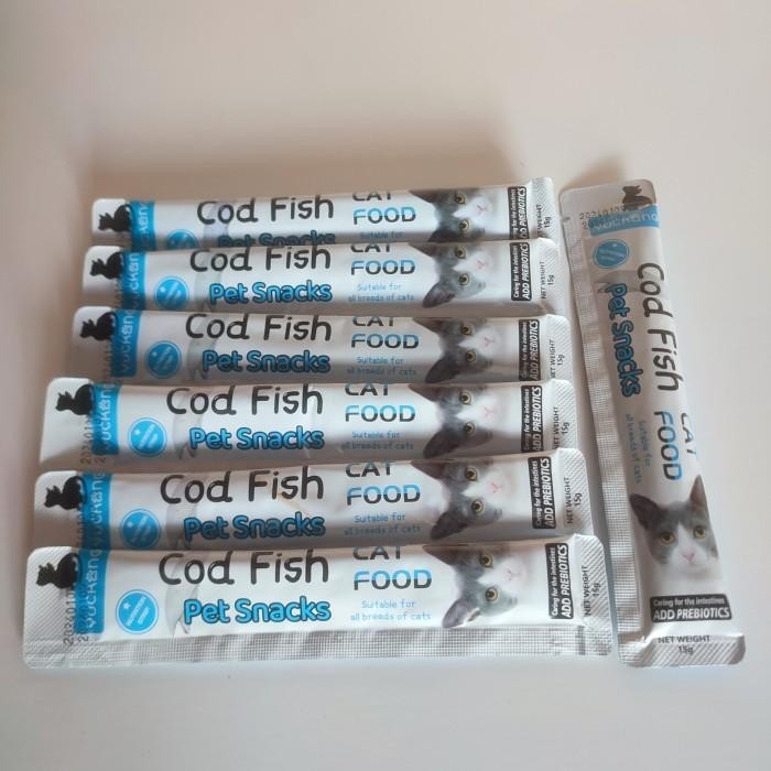Snack Kucing Yuchang Camilan Kucing Rasa Cod Fish
