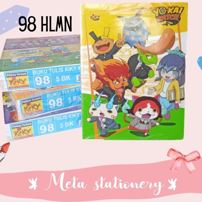 

DISKON Buku Tulis Kiky 98 Lembar Warna 1 Pack ( 5pc )