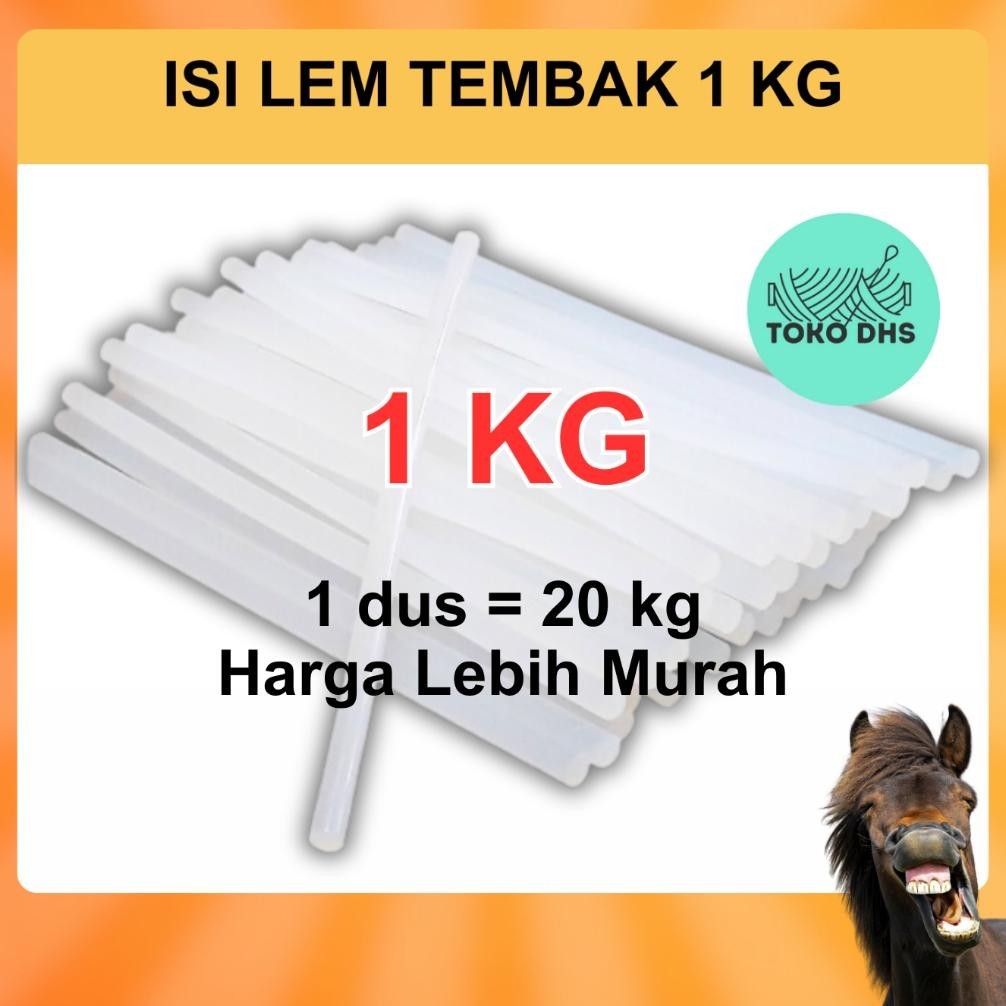 

(1 KG) ISI LEM TEMBAK KILOAN / LEM BAKAR KILOAN / GLUE GUN REFILL / LEM LILIN TEMBAK KECIL BESAR 1 KG GASS