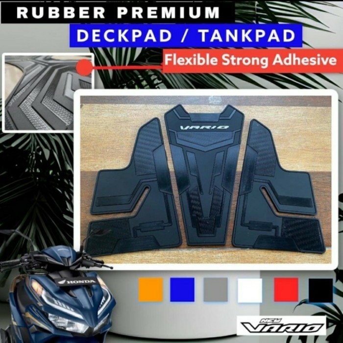 Stiker Karpet Deckpad Deck Pad Honda Vario 125 New 2022 - Gold