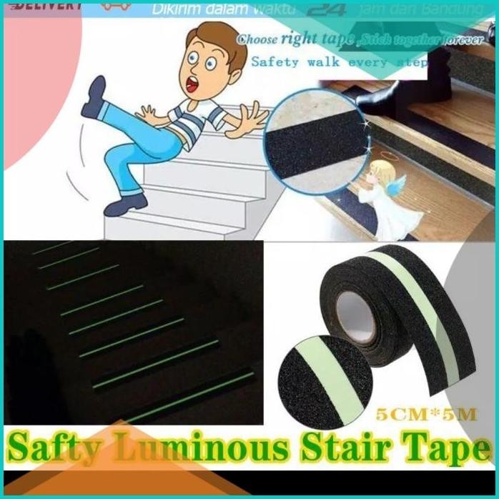 

Glow in the dark sticker fospor anti slip tangga lantai kamar mandi 19
