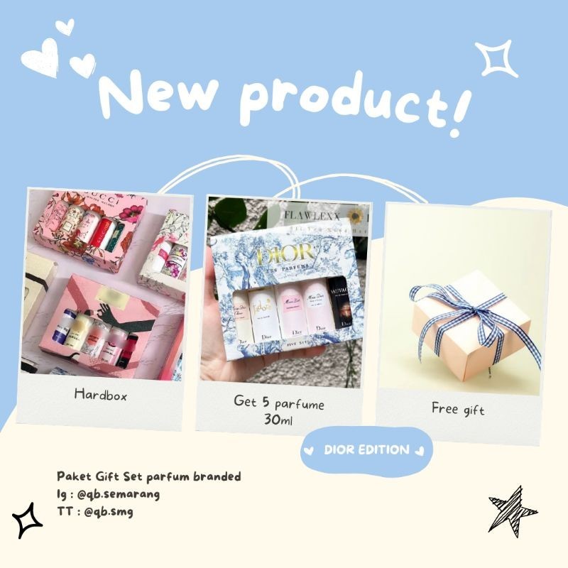 Paket Parfum branded DIOR 5pcs 30ml