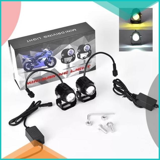 Lampu Tembak Sorot Mini laser 12volt dan 24 volt 2 warna putih kuning