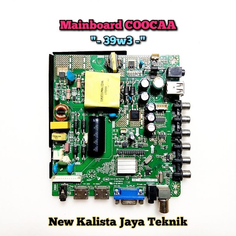 MAINBOARD TV COOCAA 39W3 ORIGINAL HK.T.RDA8501P730 MB COOCAA 39W3 MOTHERBOARD 39W3 MB 39W3 MAINBOARD