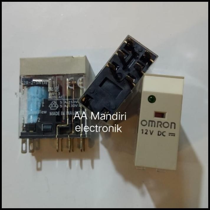 HOT DEAL RELAY OMRON G2R-2-SN(S) 12VDC 8KAKI 5A 250VAC 5A 30VDC(ADA LAMPU) 