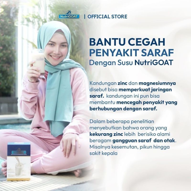 

Nutrigoat Susu Kambing Etawa Original Plus Gula Aren 200gr Bantu Cegah Penyakit Syaraf