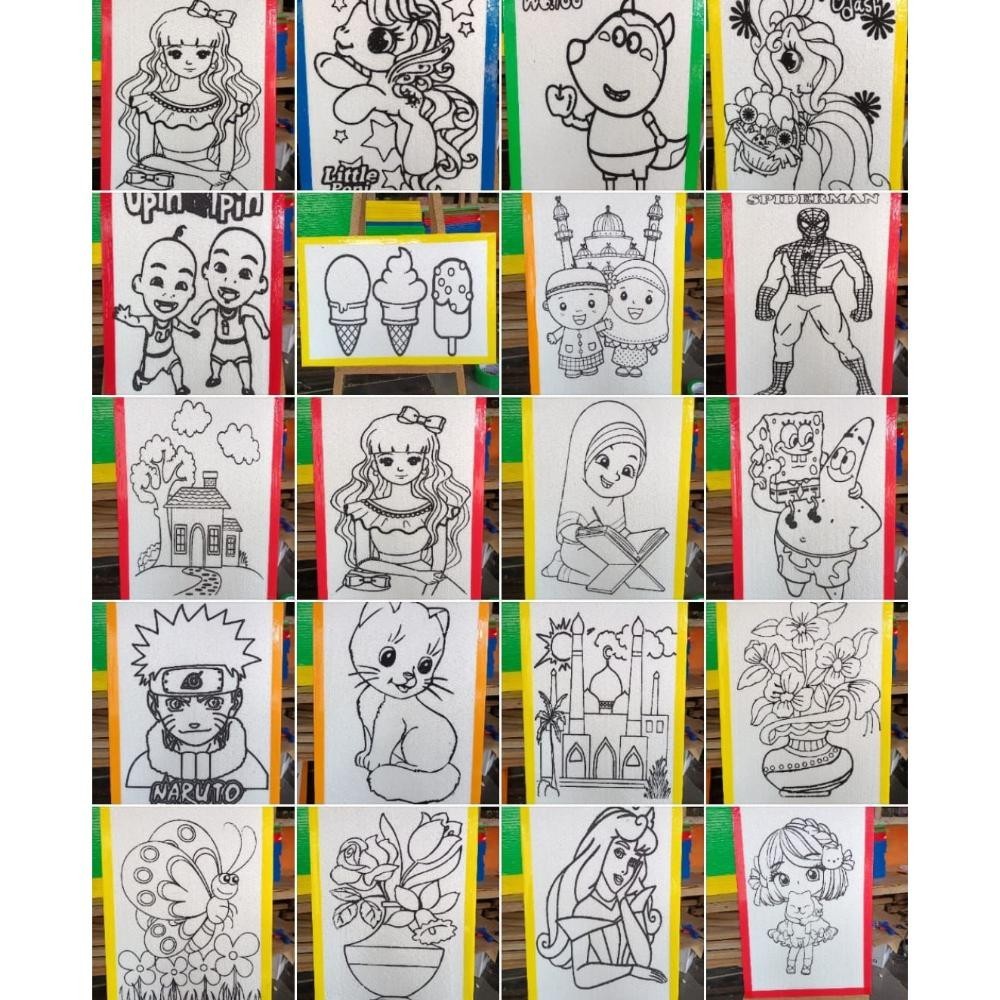 

Sedang Promooo !!! (100 Pcs) [Lis Lakban] Paket Sterofoam Lukis 33X50 / Paket Mewarnai Gabus 33X50