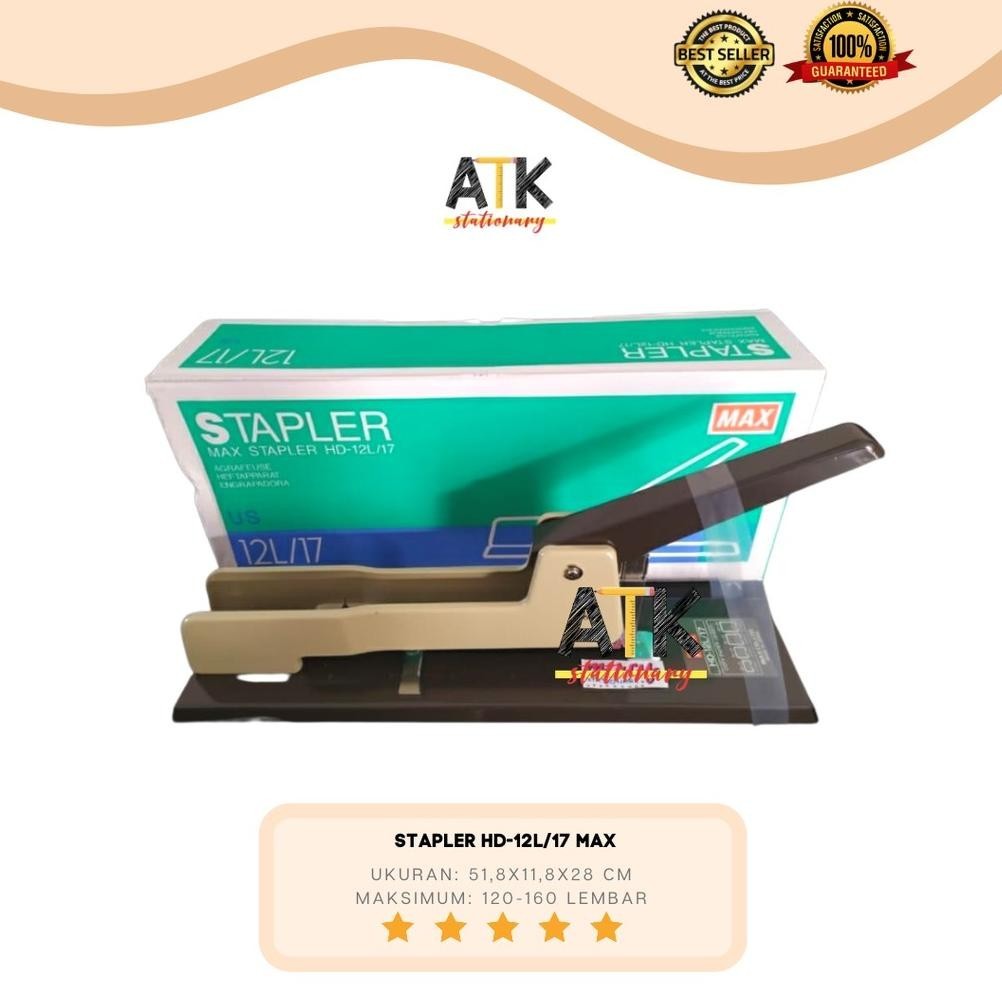 

Banyak Promooo !!! Stapler Hd 12-L/17 Max ( Stapler Untuk Jilid) Atk