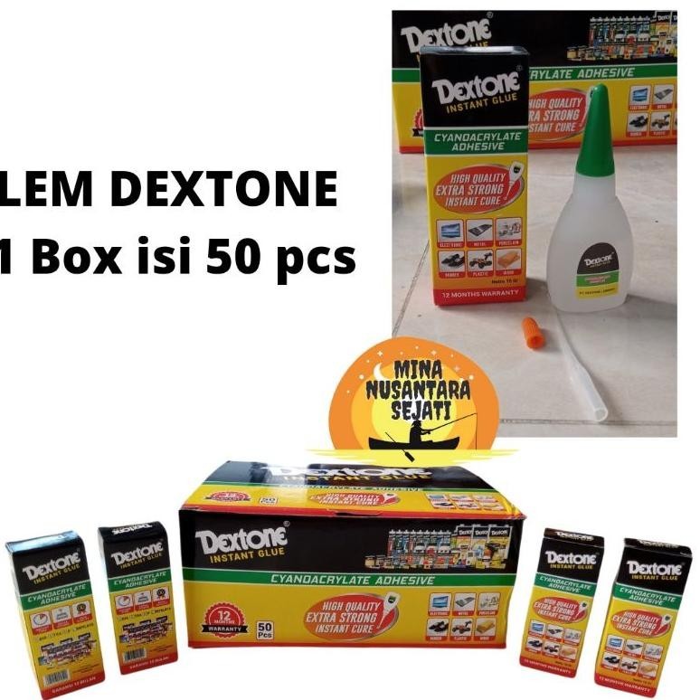 

Banyak Promooo !!! Lem Dextone - 1 Box Isi 50 Pcs