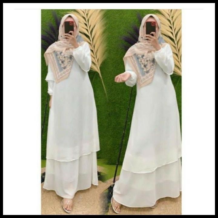 (MURAH) GAMIS MELAYU PUTIH / GAMIS MALAYSIA / GAMIS PUTIH BROKEN / BAJU KURUNG Silahkan diorder