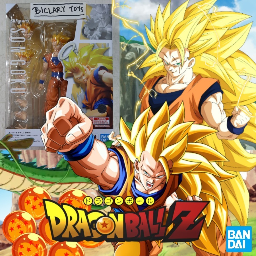 SHF Goku Super Saiyan 3 Songoku SS 3 SS3 Dragonball ORI ORIGINAL
