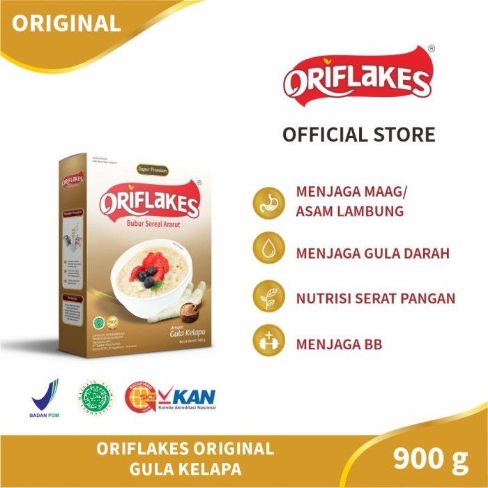 

Flakes Sereal Umbi Garut Solusi Asam Lambung 900 Gram-Rasa