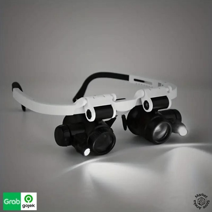 

Kacamata Pembesar Service LED Head Magnifying Glasses 23x