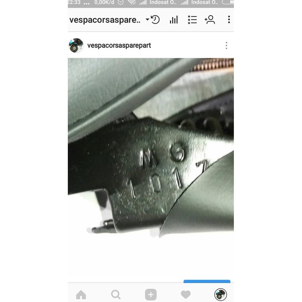 Jok Vespa Super Exclusive Px Original Mg Nos