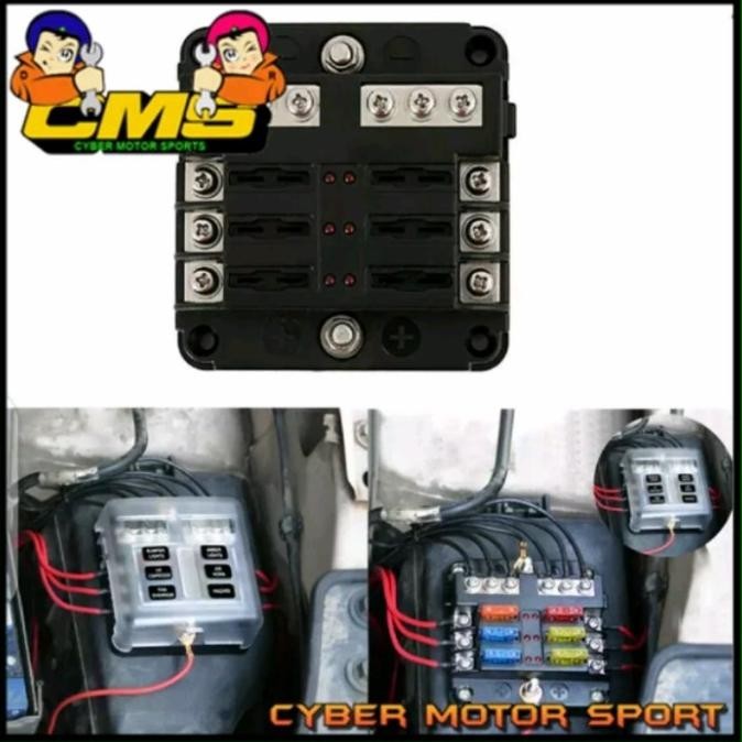 Box Sekring Mobil Motor Universal. Kotak Sekering . Fuse Box Universal