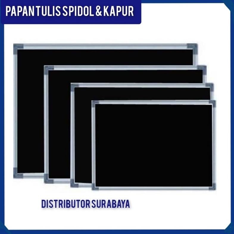 

PAPAN TULIS 60X90CM SPIDOL DAN KAPUR WHITEBOARD / BLACKBOARD UKURAN 60X90 COD
