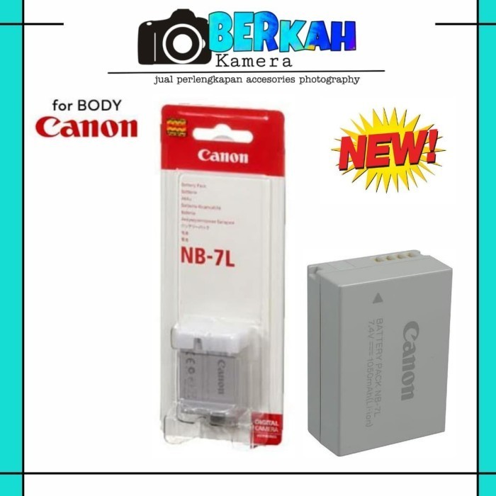 Baterai Canon Nb 7L Nb-7L Nb7L Batre Kamera Canon G10 G11 G12 Sx30 Is