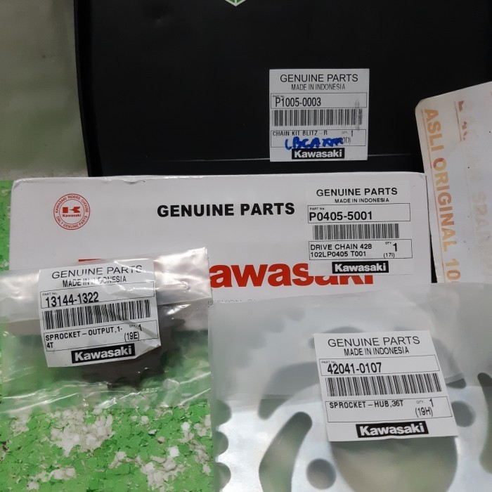 Gir Set / Gear Set P1005-0003 Blitz , Blitz R Asli Original Kawasaki