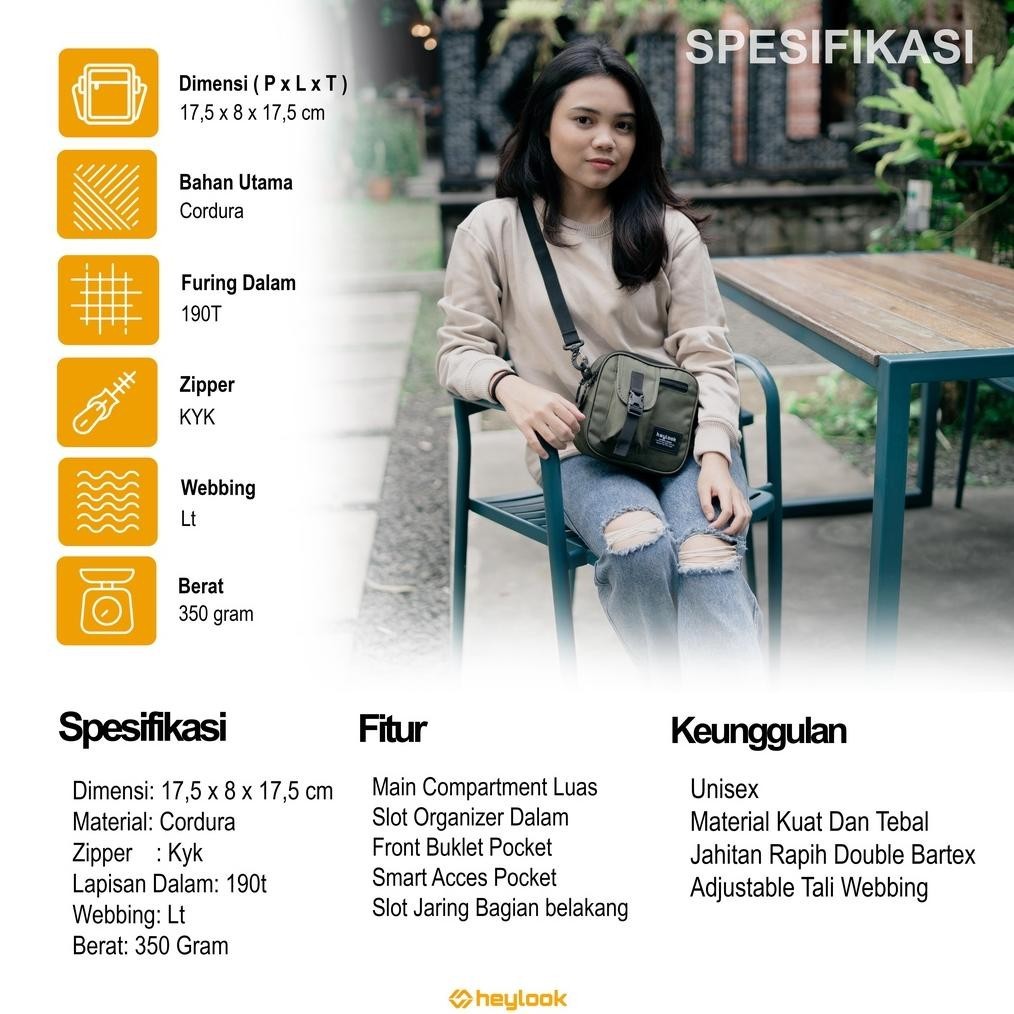 HEYLOOK OFFICIAL - TAS SELEMPANG PRIA JASPER TAS SLEMPANG PRIA TAS HP TAS KECIL PRIA SLING BAG COWOK