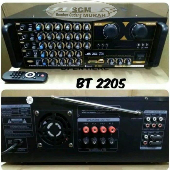 Power Amplifier Karaoke Sansui Bt 2205 Usb Sd Bluetooth Radio