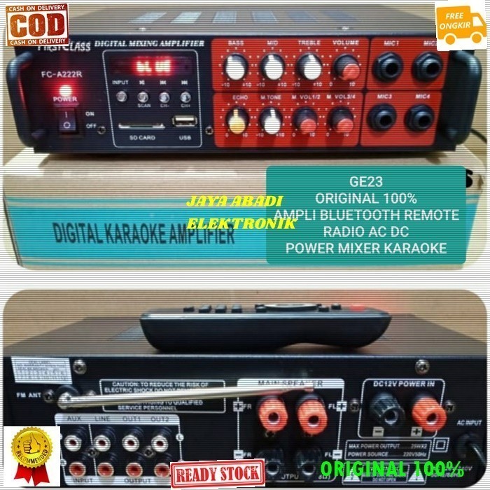 G23 Bluetut Blutut Amplifier Ac Dc Usb Mp3 Player Sound Audio Pro Mic