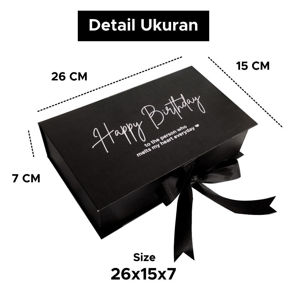 

Big Sale Hardbox Custom [26x15x7] / Box Hampers / Kotak Kado / Box Buka Pita / Giftbox / Box Kado / Hardbox Satuan / Box Kemasan / Box Hitam / Box Tebal / Box Bridesmaid Murah