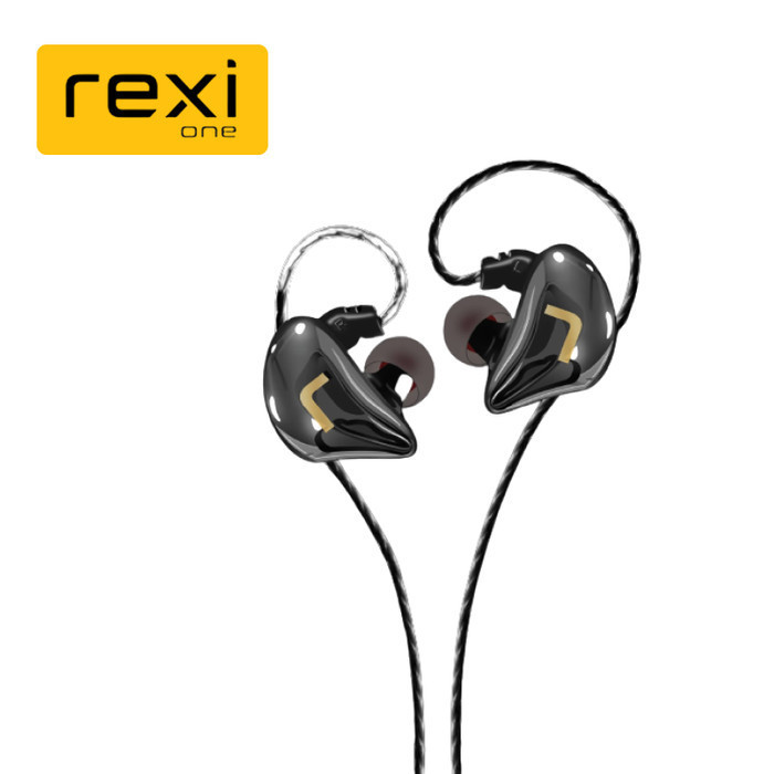 Rexione Handsfree Shiny Metallic Dynamic Earphone Ak01-K
