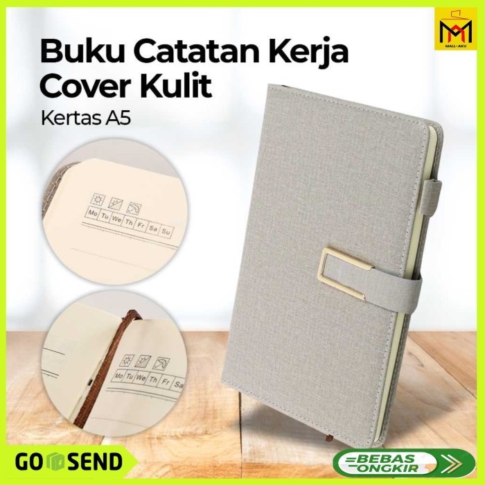 

Buku Catatan Kerja Notebook Diary Book Cover Kulit Kertas A5 HOT PROMO