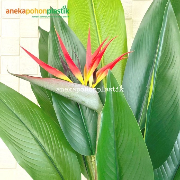 Pohon Artificial Heliconia Bird Of Paradise T120 Purun Belly Dekorasi