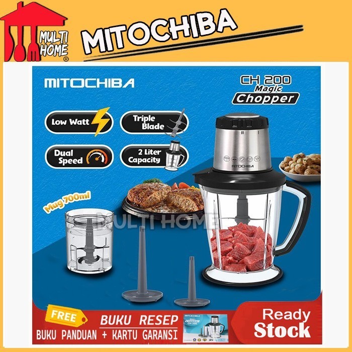Mitochiba Chopper Blender Ch200 Kapasitas 2 Liter - Original