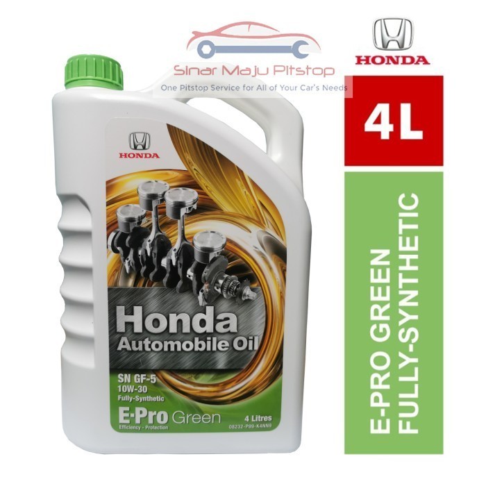 Pelumas Oli Mesin Mobil Honda Epro Green 10W-30 Full Synthetic Oil 4 L