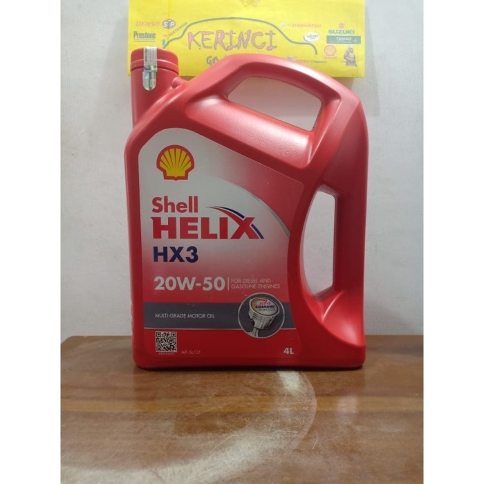 Oli Shell Helix Hx3 20W-50 4L Galon - Oli Shell Hx3