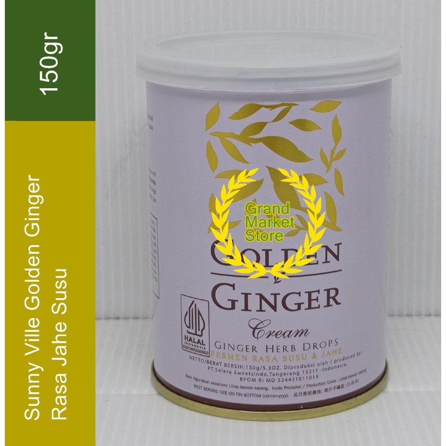 

Golden Ginger Cream Sunny Ville 150gr Permen Herbal Rasa Jahe Susu 150 gr Promo! Paling Murah