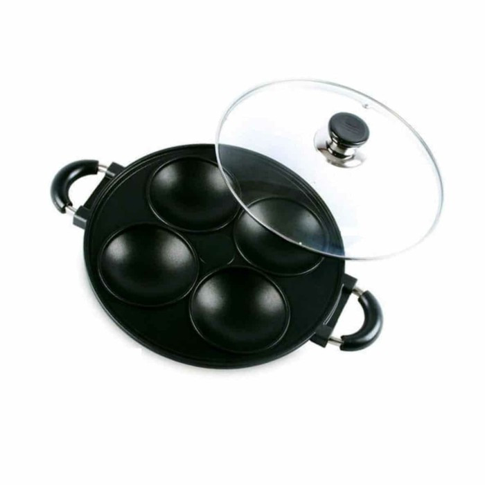 

WR636 Cetakan Kue Serabi 4 Lubang Cekung Cembung Teflon Anti Lengket STOK TERBATAS