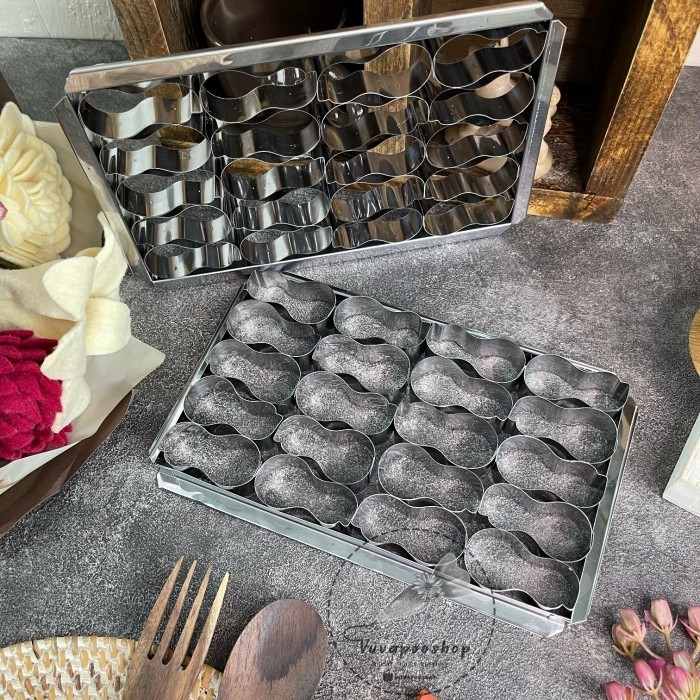 

RS968 Cetakan Kastengel Kacang Cetakan Kuker Cookies Kue Kering Bingkai CUCI GUDANG