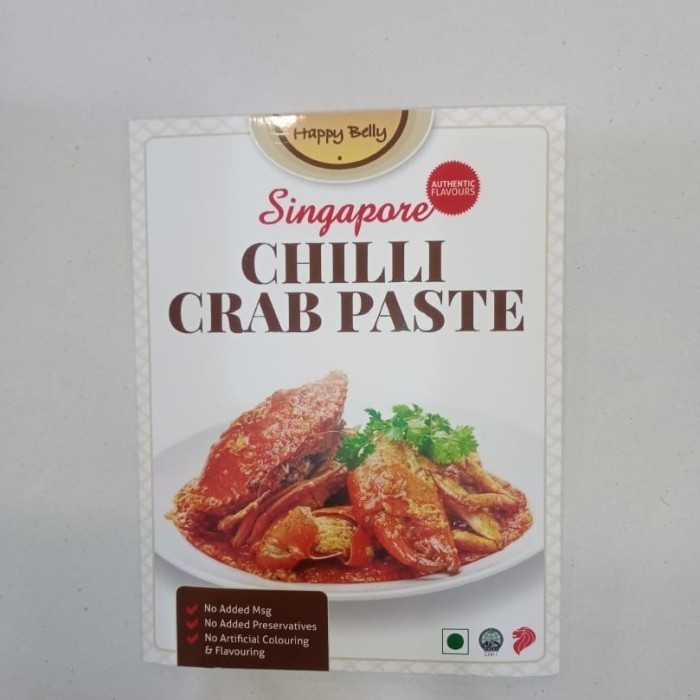 

ZW325 happy belly chilli crab paste 50gr bumbu masak instan singapore OBRAL