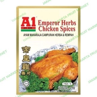 

UI234 (BUMBU BAHAN MASAKAN) A1 EMPEROR HERBS CHICKEN SPICES 20GR FREE ONGKIR