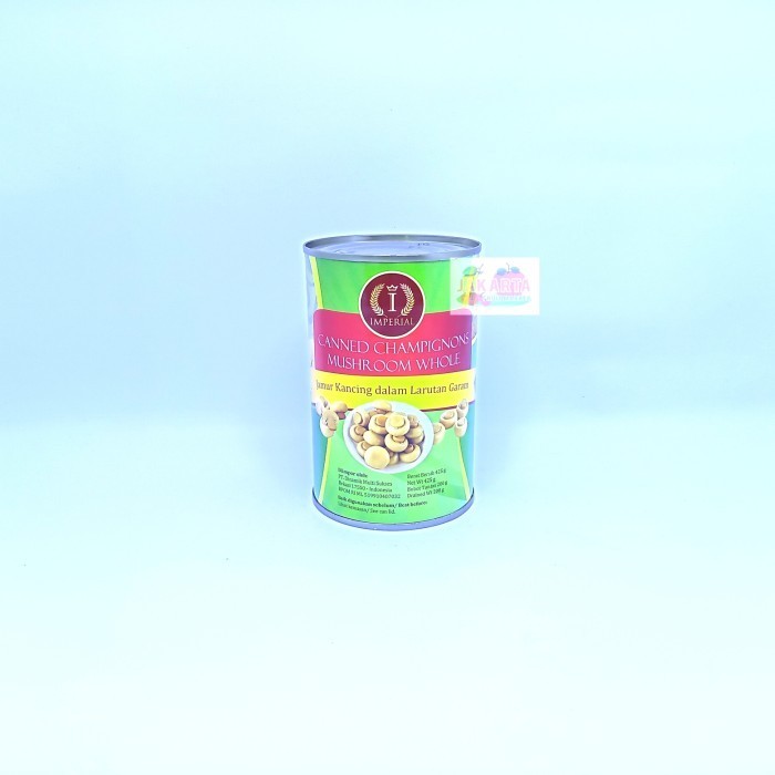 

MZ650 (BAHAN MASAKAN) IMPERIAL CANNED CHAMPIGNONS MUSHROOM WHOLE 425G CUCI GUDANG