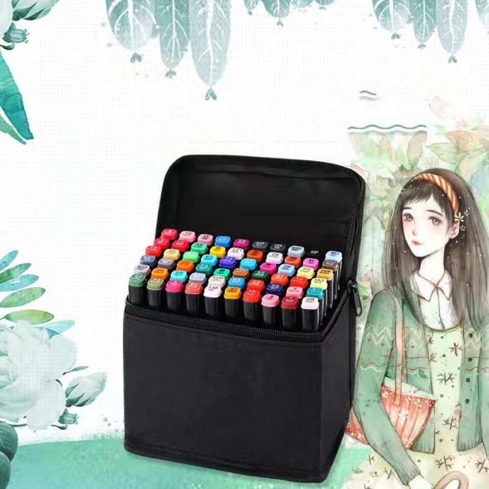 

48Pcs Spidol Touch Art Maker Graphic Art Maker Pen Color -Anza Wahda
