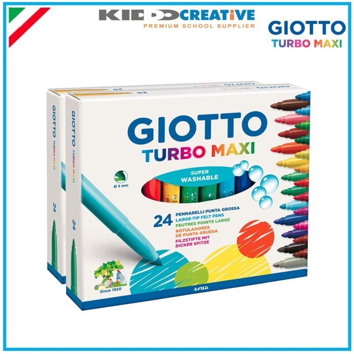 

Giotto Turbo Maxi Cardboard 24 Cols -Anza Wahda