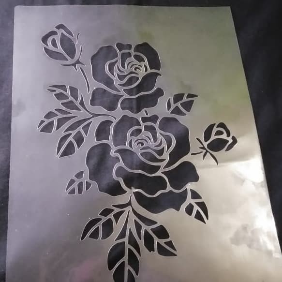 

Stencil Dinding Motif Rose -Anza Wahda