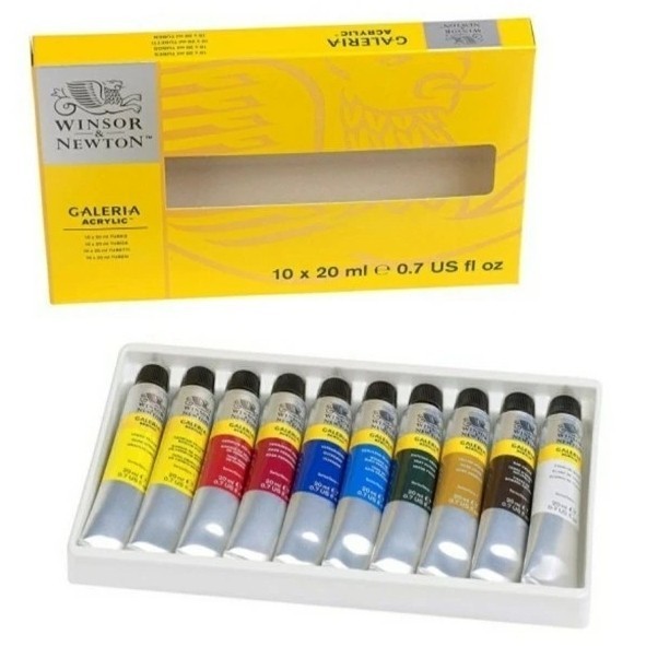 

Galeria Acrylic Colour Winsor & Newton Set 10X20Ml -Anza Wahda