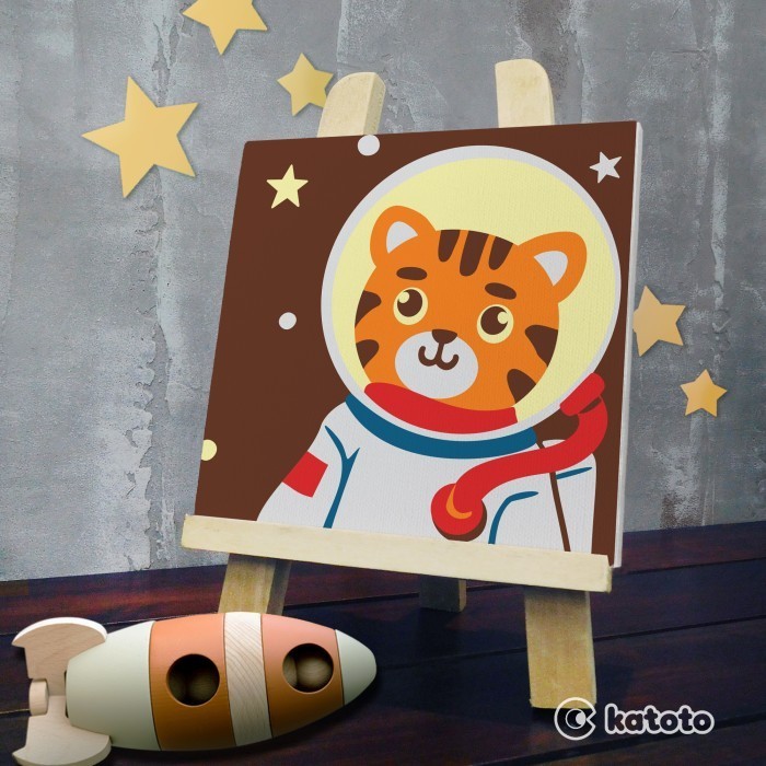 

Paint Astronot, Luar Angkasa, Roket Painting Kit By Number -Anza Wahda