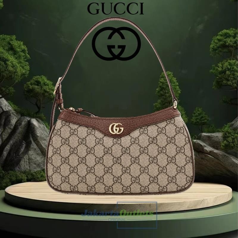 【100% Original】tas gucci wanita Gucci Ophidia gg small handbag 735145 [Box+dust bag]