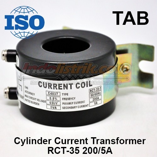 Current Transformer 200 5 A Rct 35 Tab Round Ct Kualitas Pilihan Trafo Arus Panel Listrik