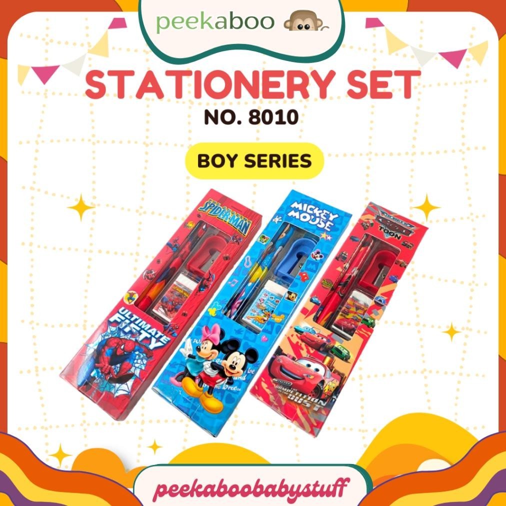 

Promo (Cod)Paket Alat Tulis Anak 5In1 Karakter Stationery Set Anak Pensil Penghapus Rautan Penggaris Promo Terbatas
